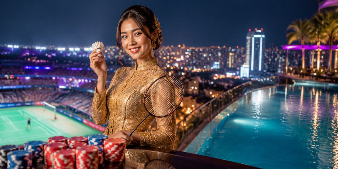 Suasana hiburan kasino di Selangor dengan pemain berbusana kebaya yang elegan